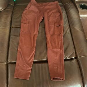 Alpine yoga pants size M rust color